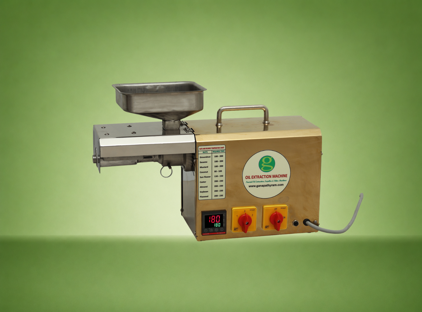 Home Oil Extraction Machine – G20 Gold Premium