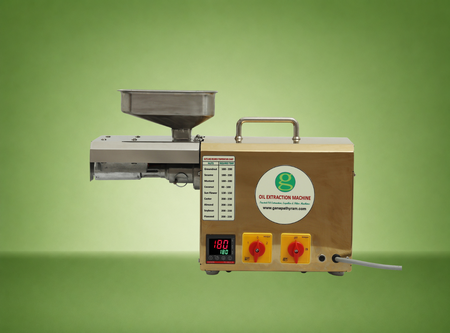 Home Oil Extraction Machine – G20 Gold Premium